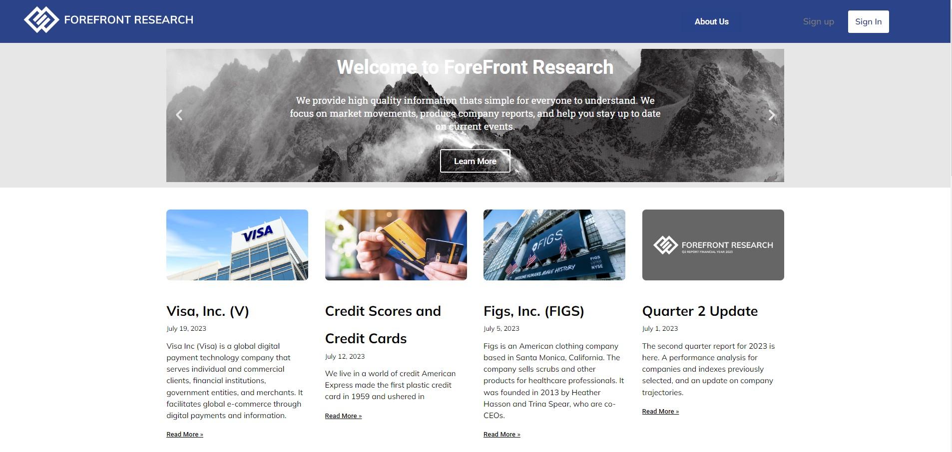 Forefront Research